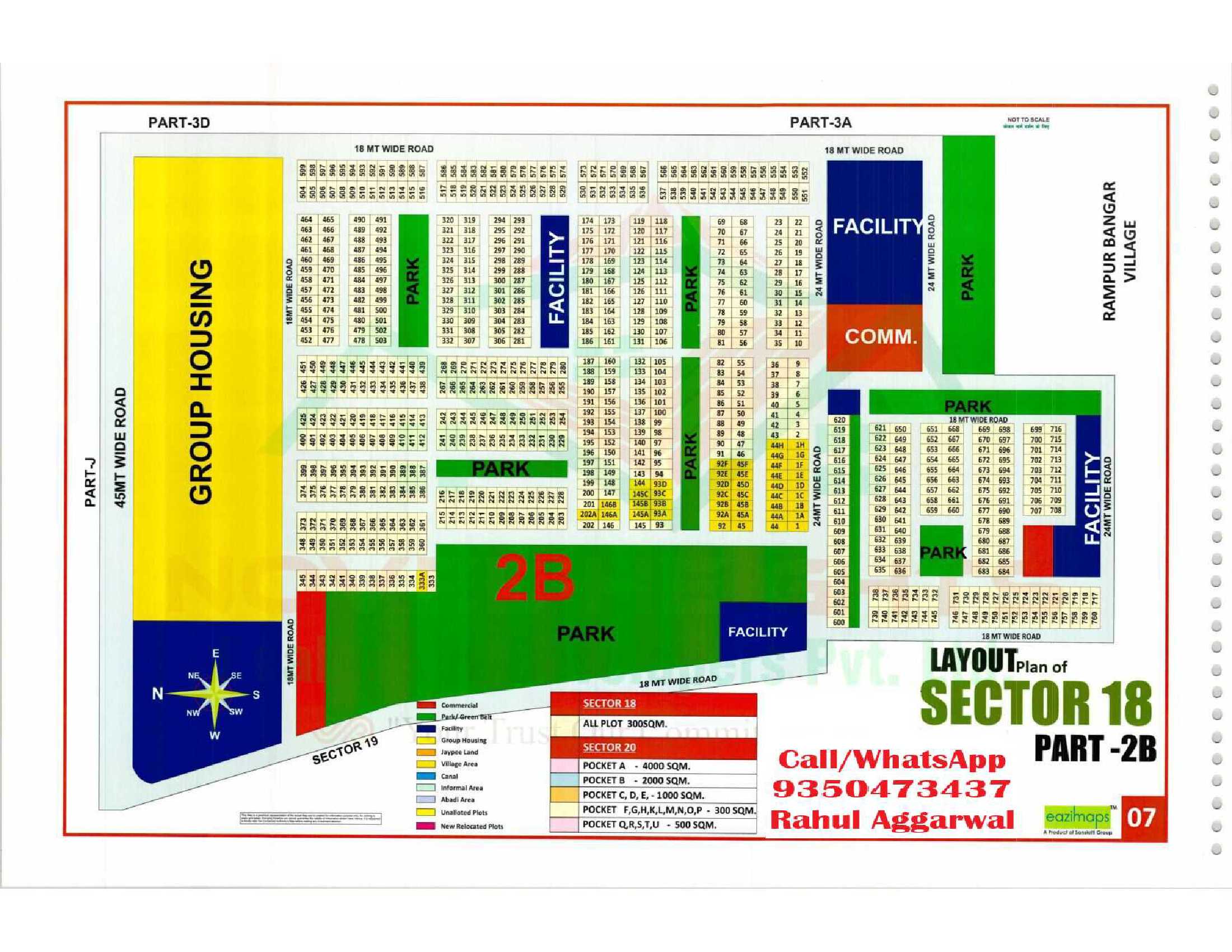 Sector 18 Pocket 2B Map
