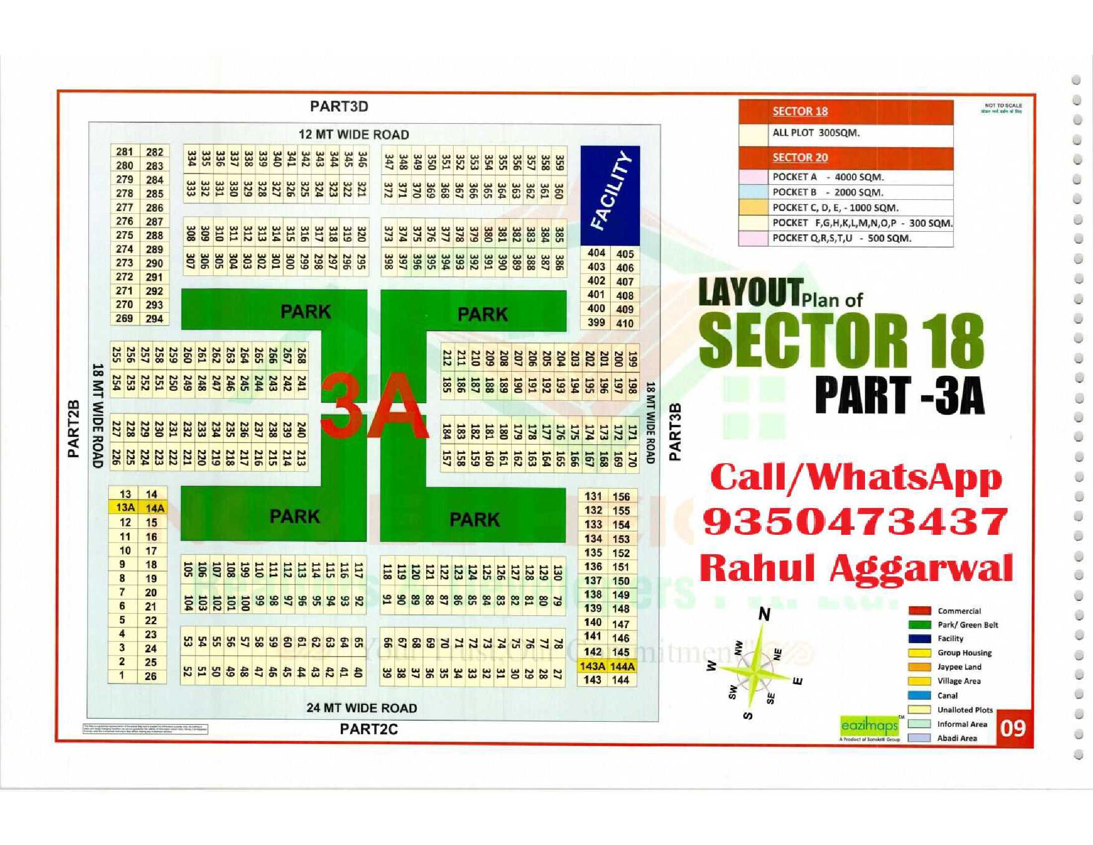 Sector 18 Pocket 3A Map