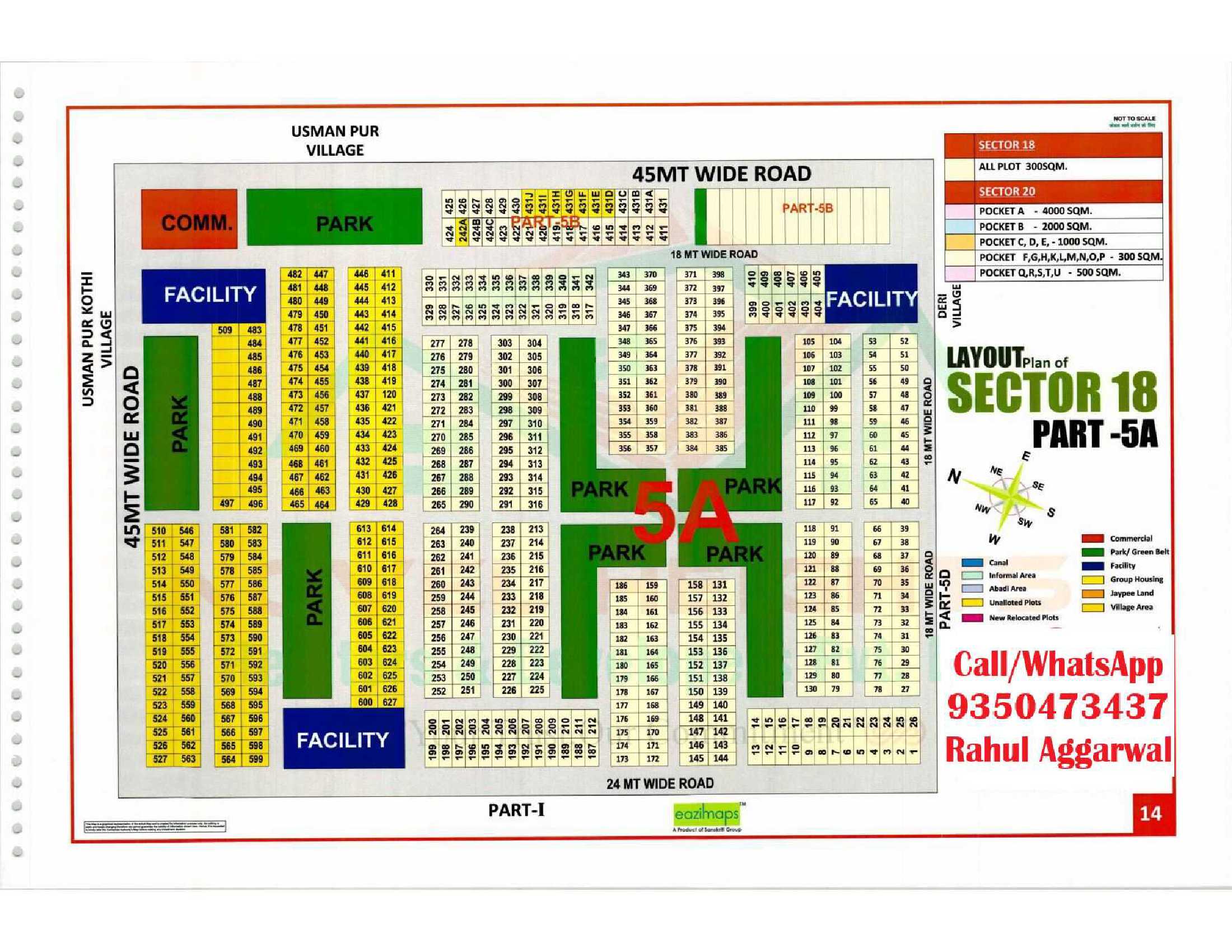 Sector 18 Pocket 5A Map