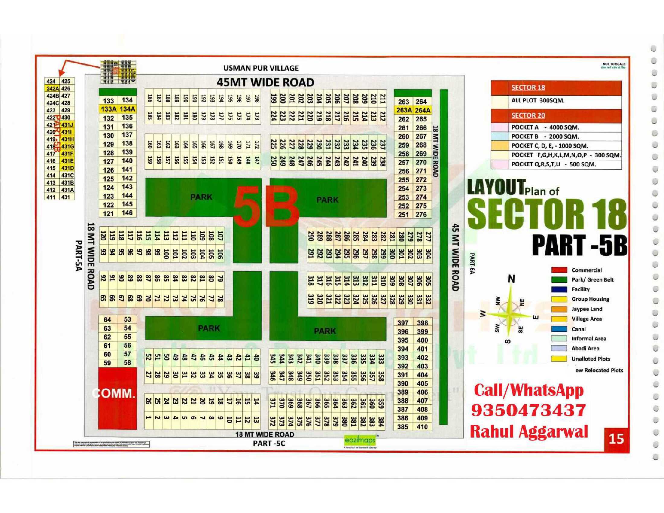 Sector 18 Pocket 5B Map