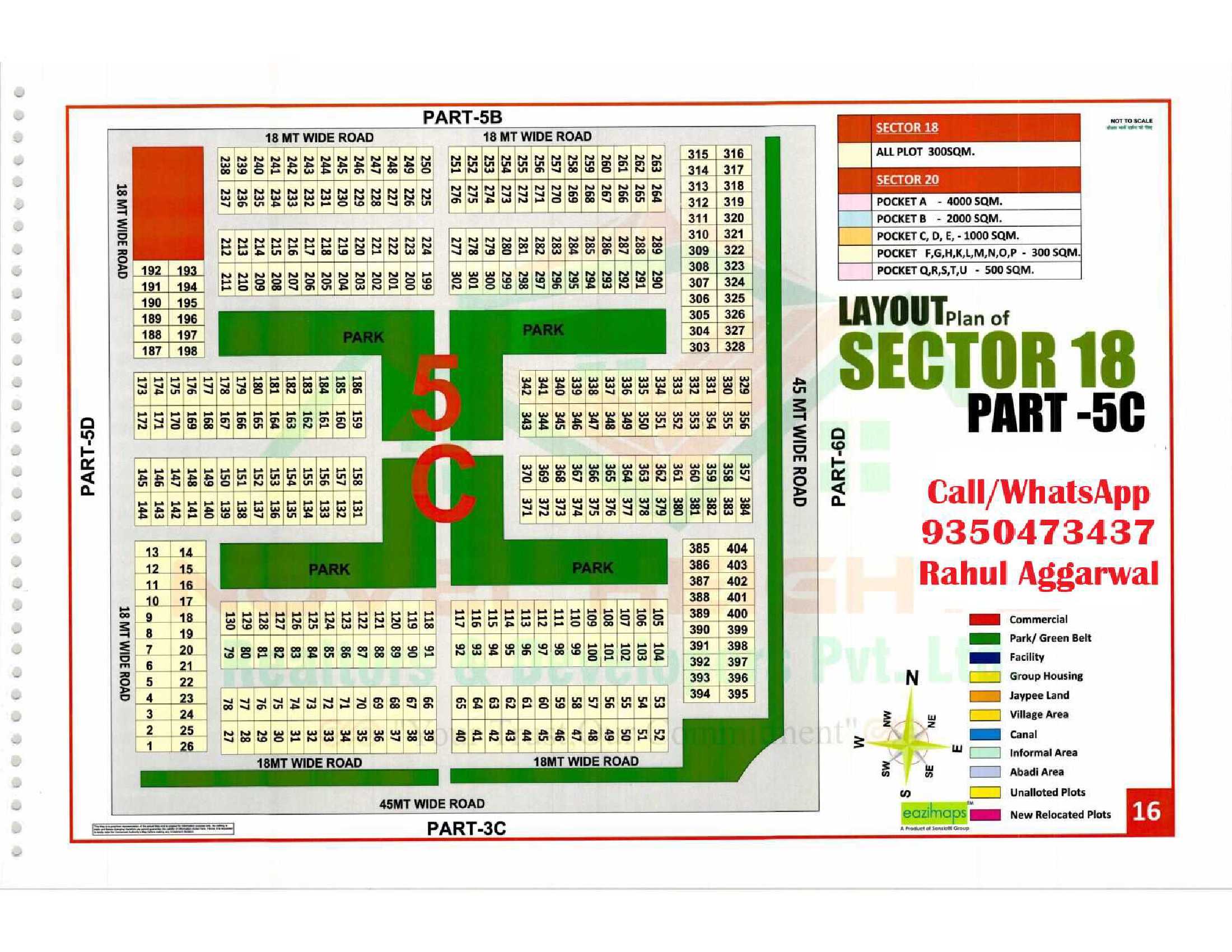 Sector 18 Pocket 5C Map