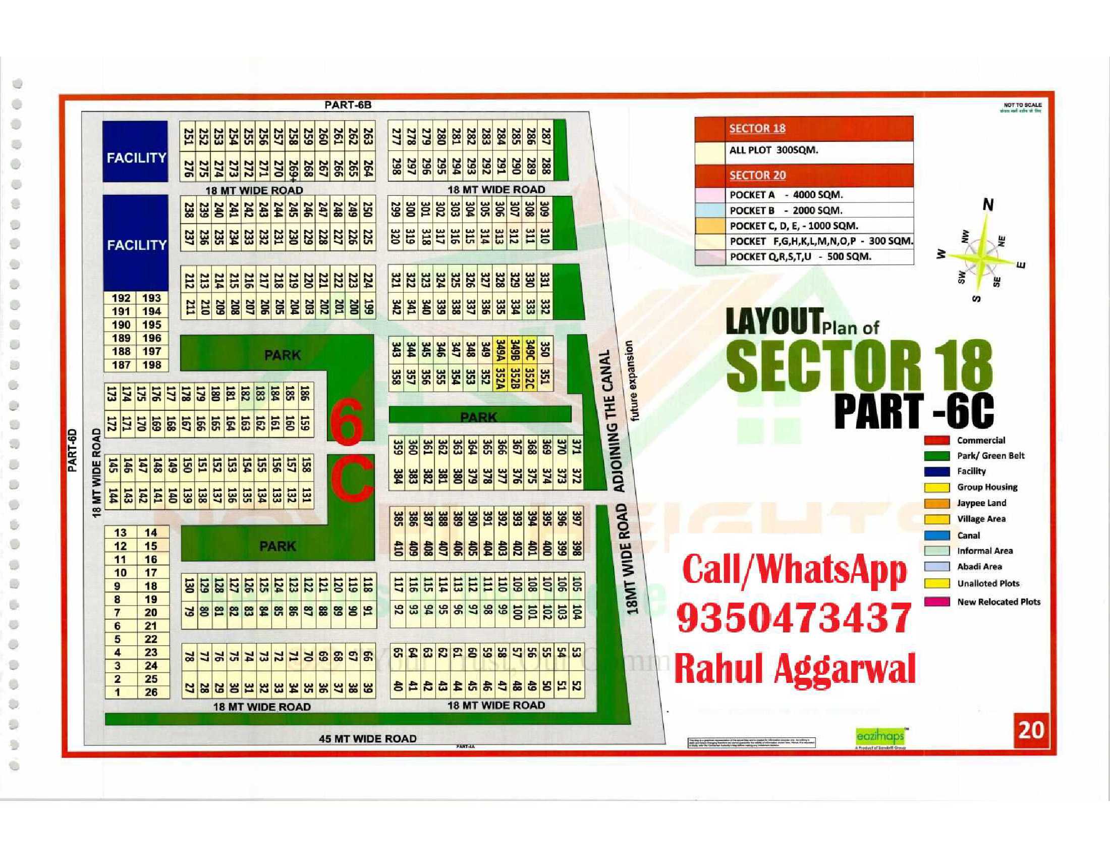 Sector 18 Pocket 6C Map