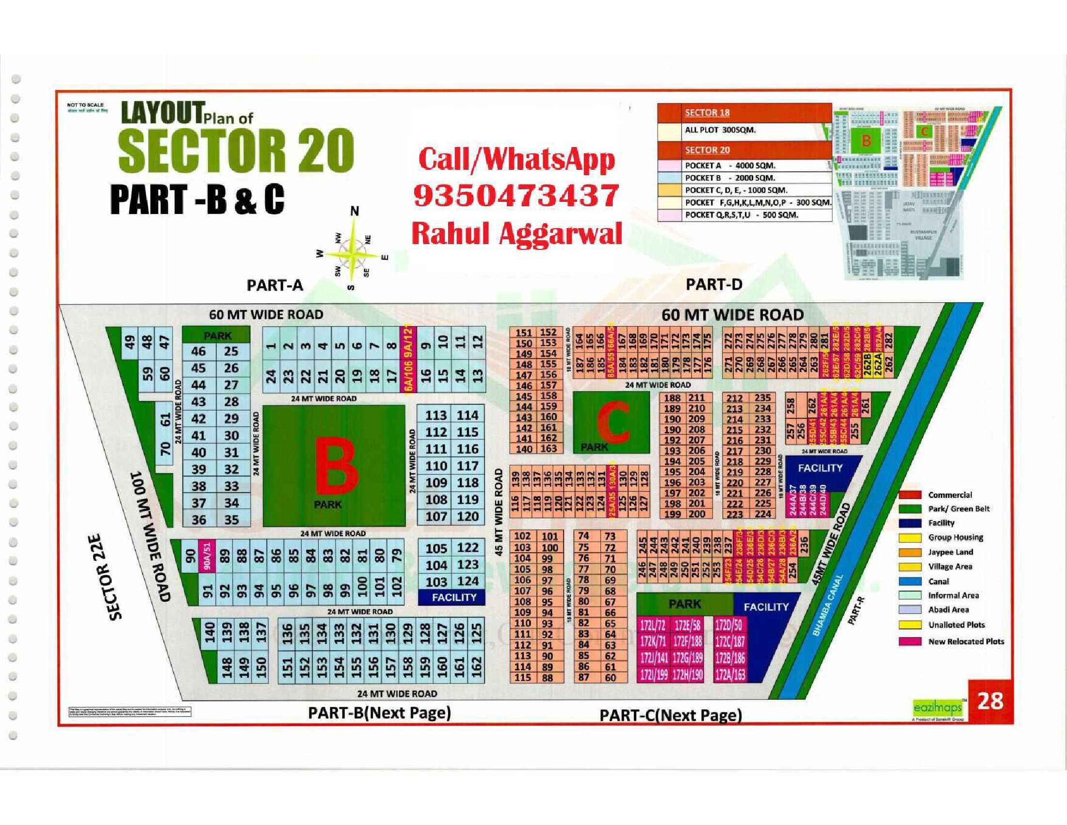 Sector 20 Pocket B & C Map