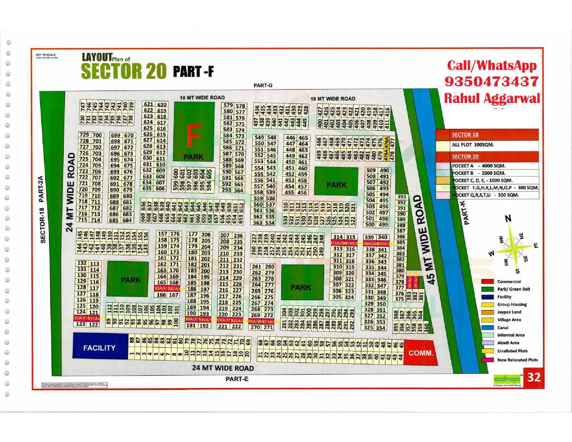 Sector 20 Pocket F Map