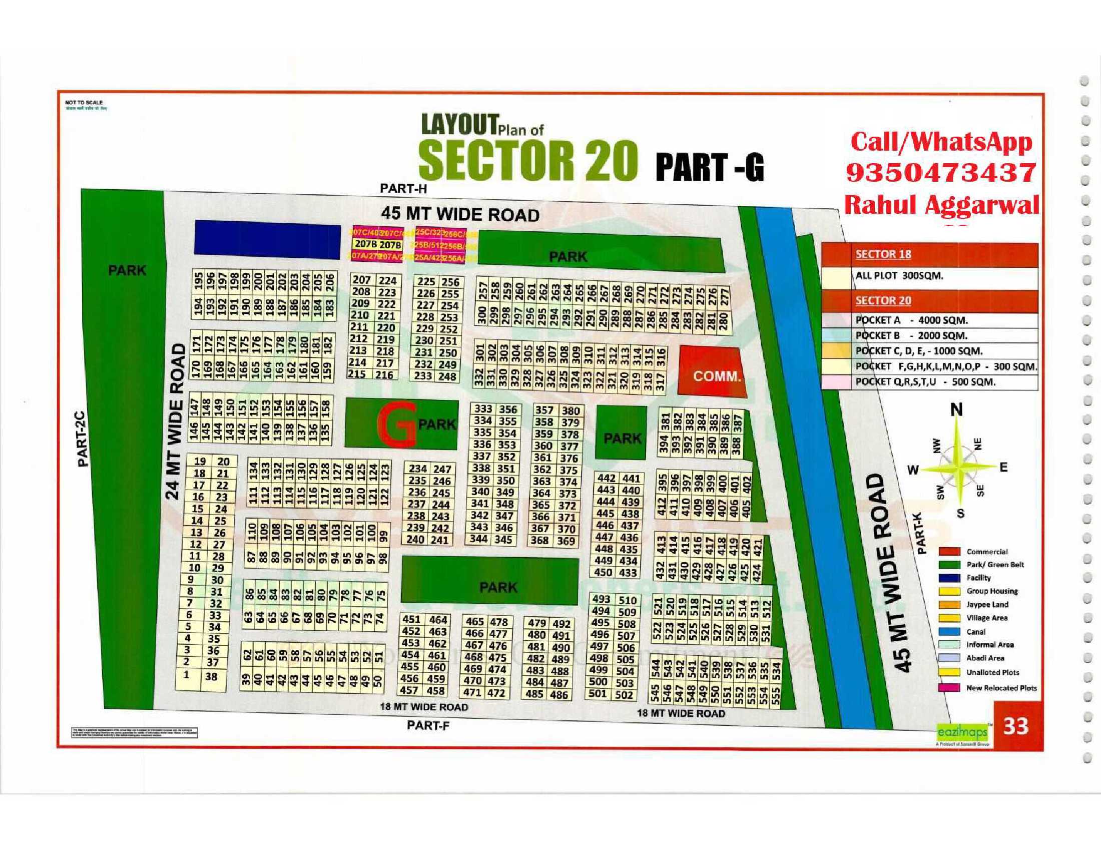 Sector 20 Pocket G Map
