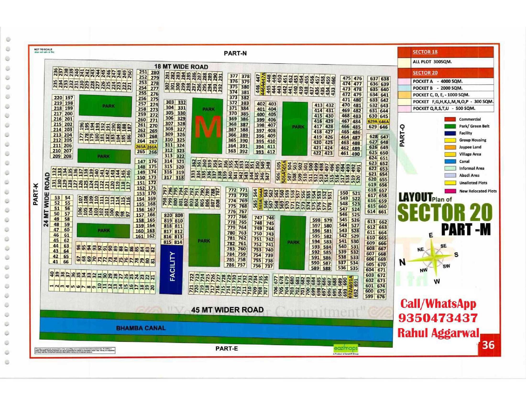 Sector 20 Pocket M Map