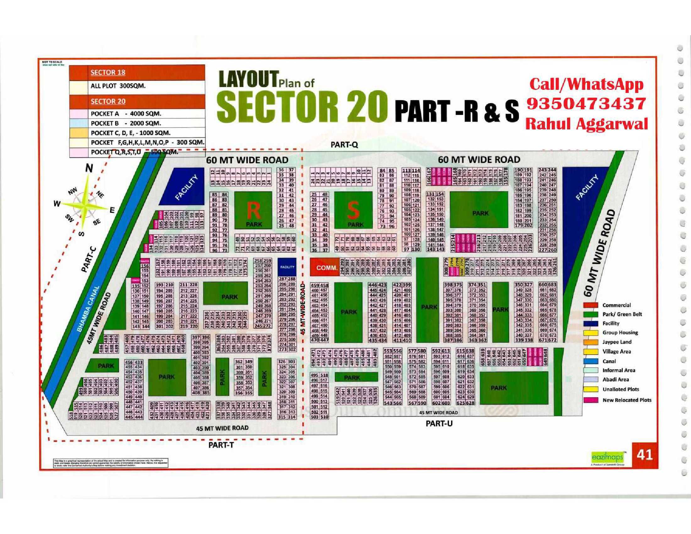 Sector 20 Pocket R & S Map