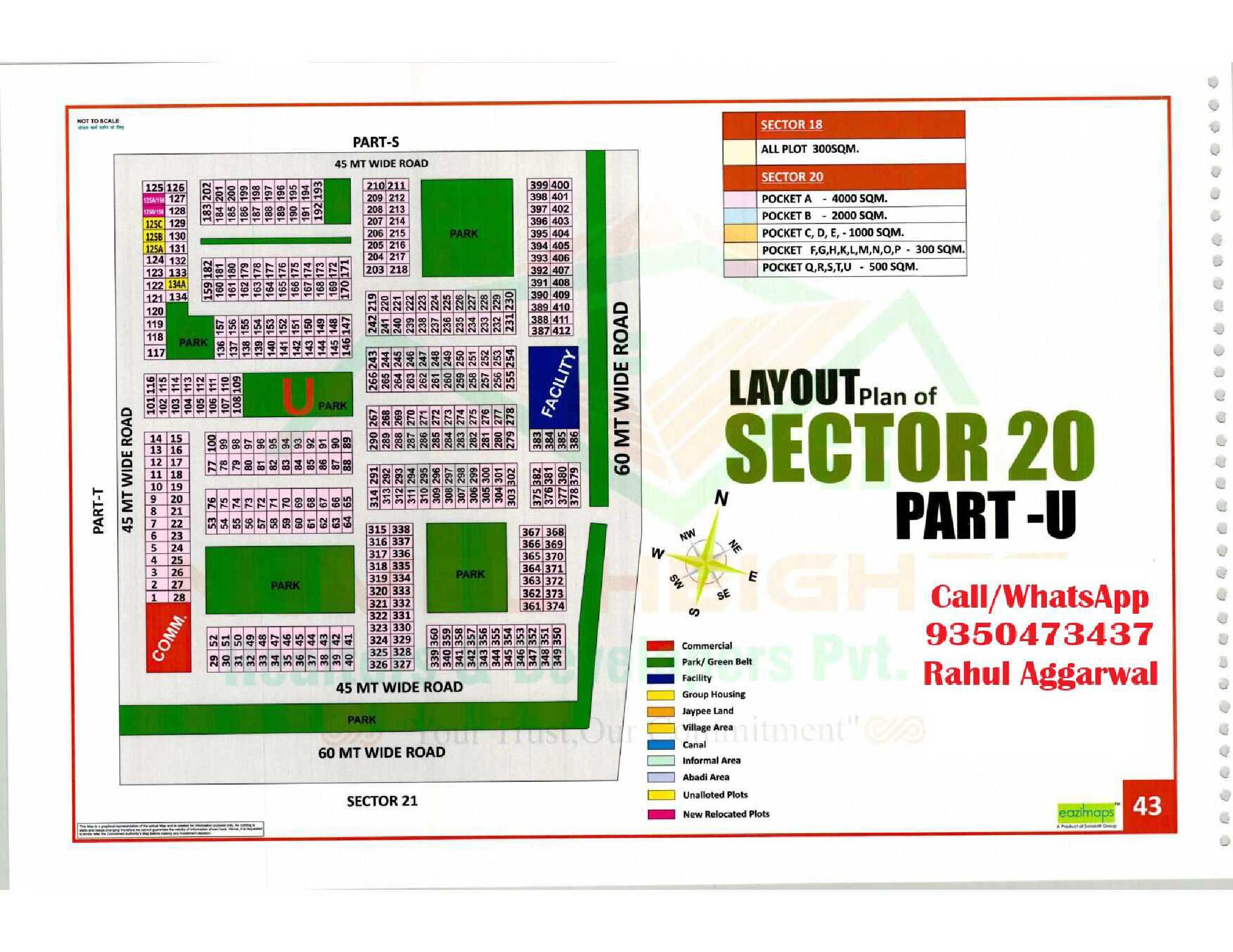 Sector 20 Pocket U Map